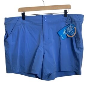 Columbia PFG Women’s Blue Athletic Shorts – Quick Dry Active Running Workout 20W